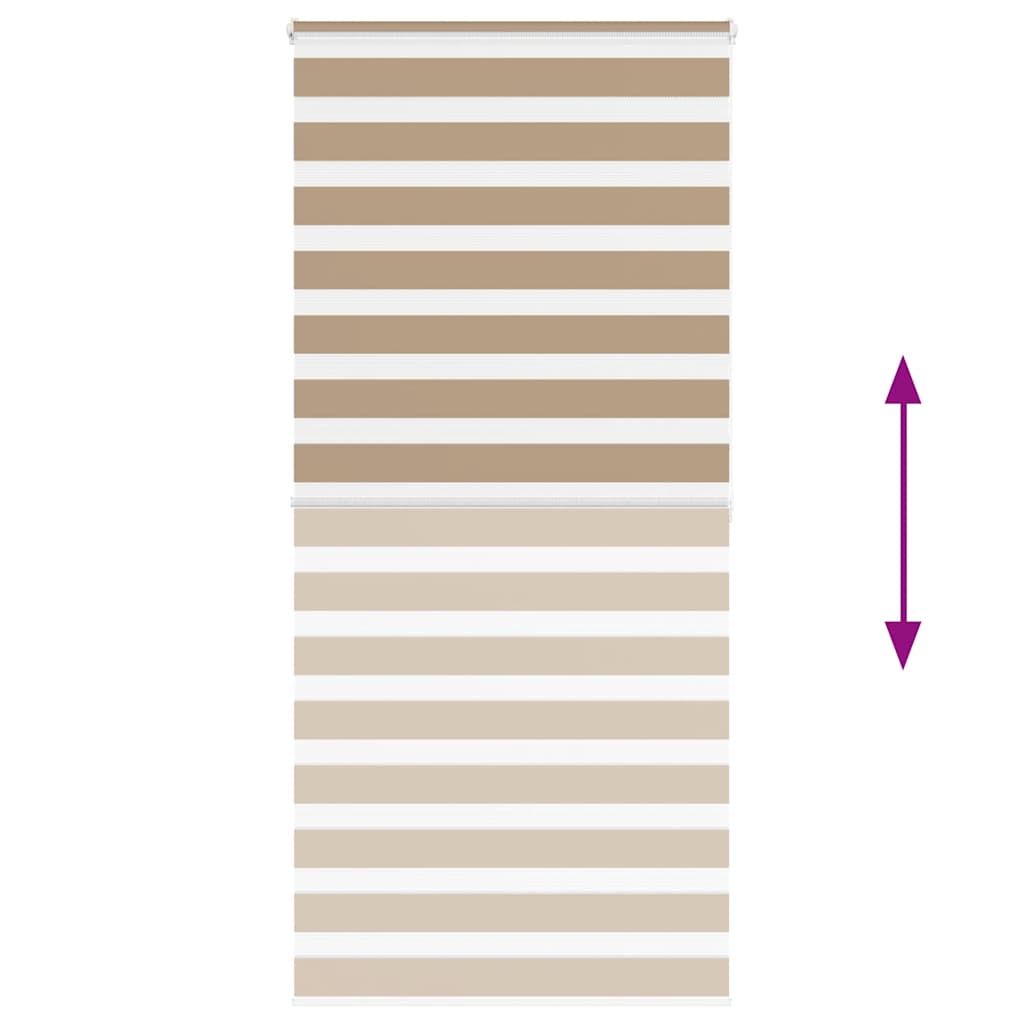 zebragardin sandbrun 100x200 cm stofbredde 95,9 cm polyester