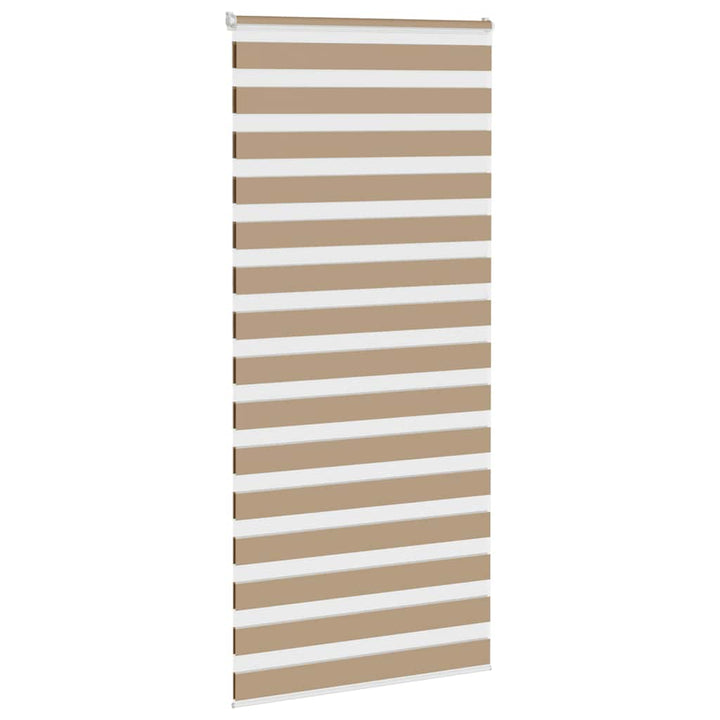 zebragardin sandbrun 110x200 cm stofbredde 105,9 cm polyester