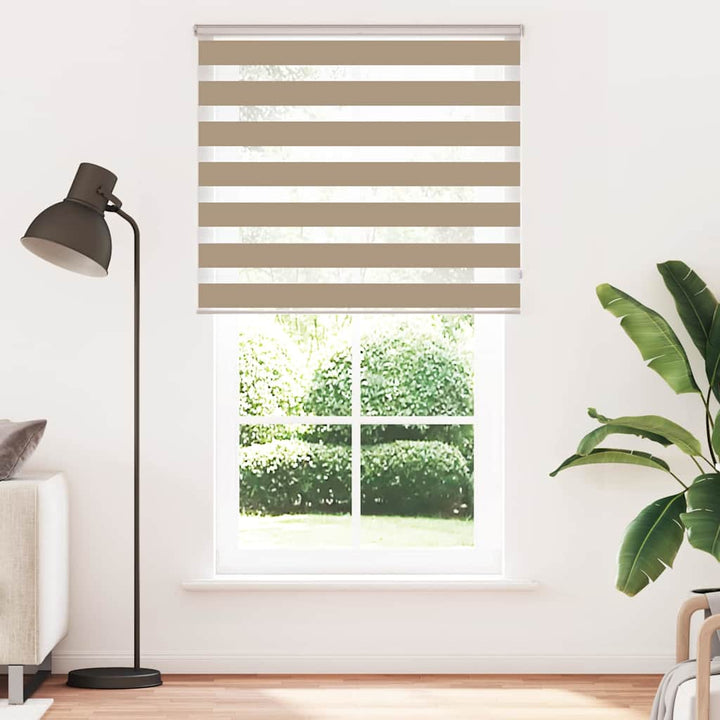 zebragardin sandbrun 120x200 cm stofbredde 115,9 cm polyester