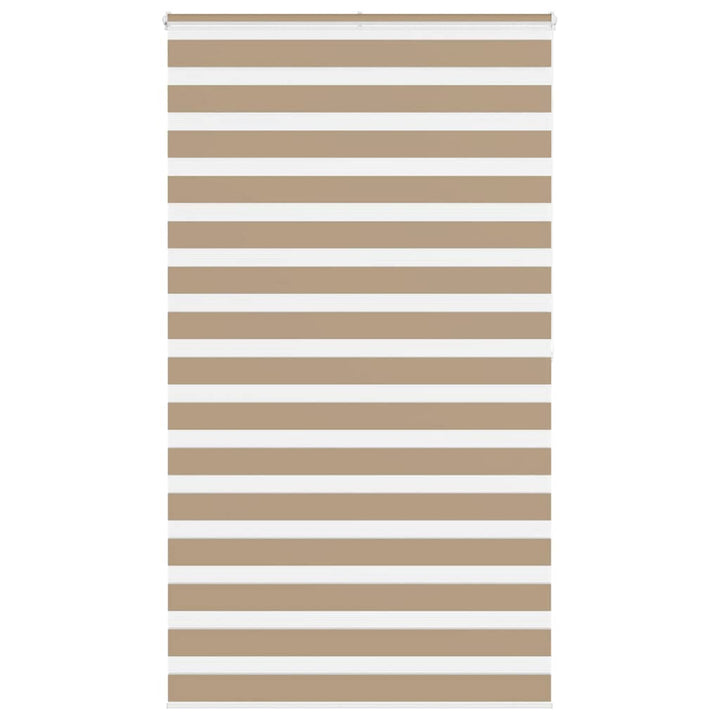 zebragardin sandbrun 130x200 cm stofbredde 125,9 cm polyester