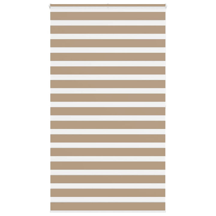 zebragardin sandbrun 135x200 cm stofbredde 130,9 cm polyester