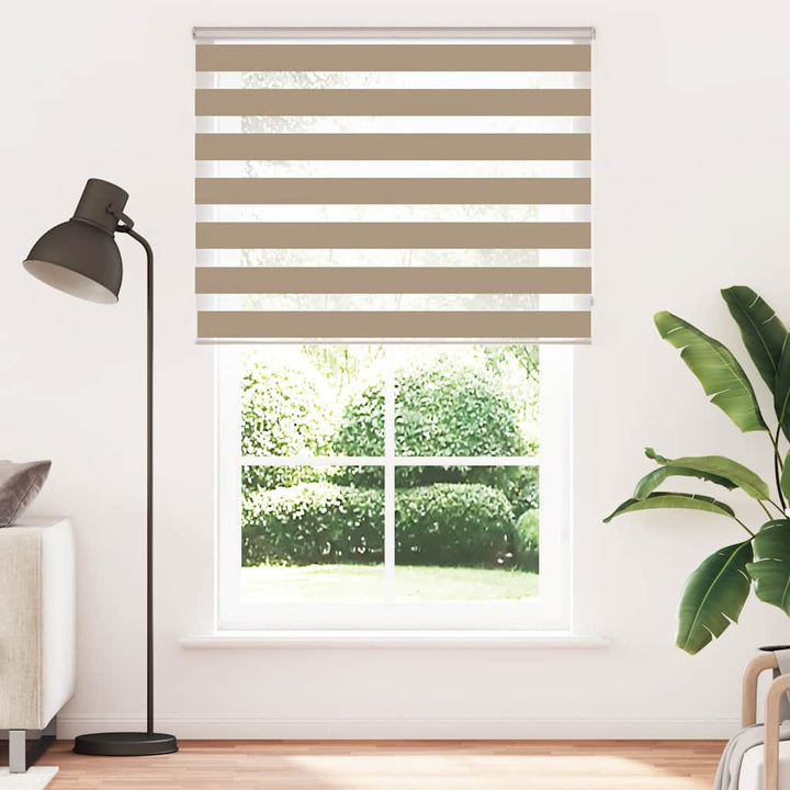 zebragardin sandbrun 140x200 cm stofbredde 135,9 cm polyester