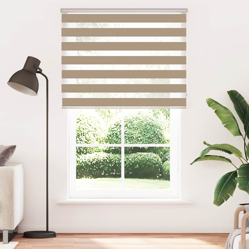 zebragardin sandbrun 145x200 cm stofbredde 140,9 cm polyester