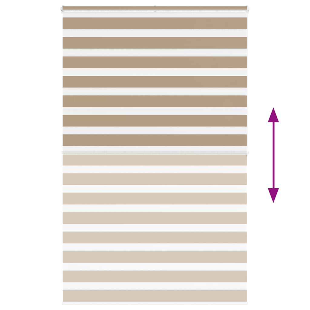 zebragardin sandbrun 150x200 cm stofbredde 145,9 cm polyester