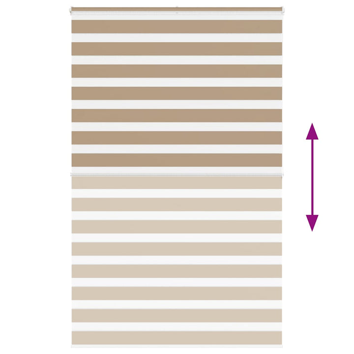 zebragardin sandbrun 150x200 cm stofbredde 145,9 cm polyester