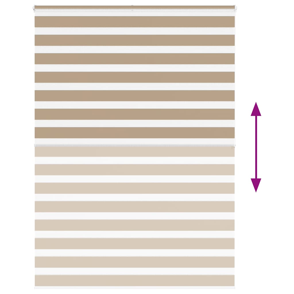 zebragardin sandbrun 155x200 cm stofbredde 150,9 cm polyester
