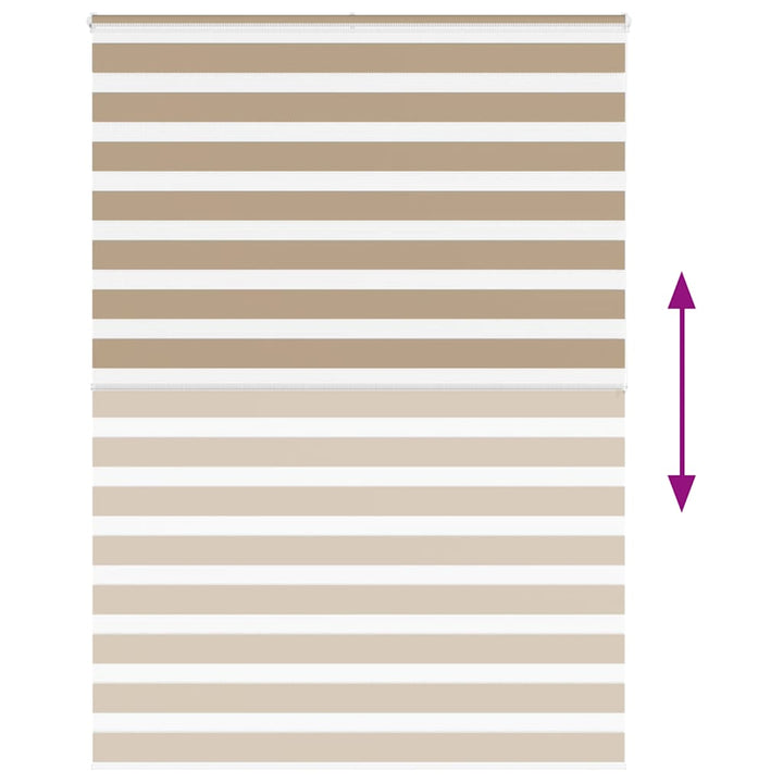 zebragardin sandbrun 155x200 cm stofbredde 150,9 cm polyester