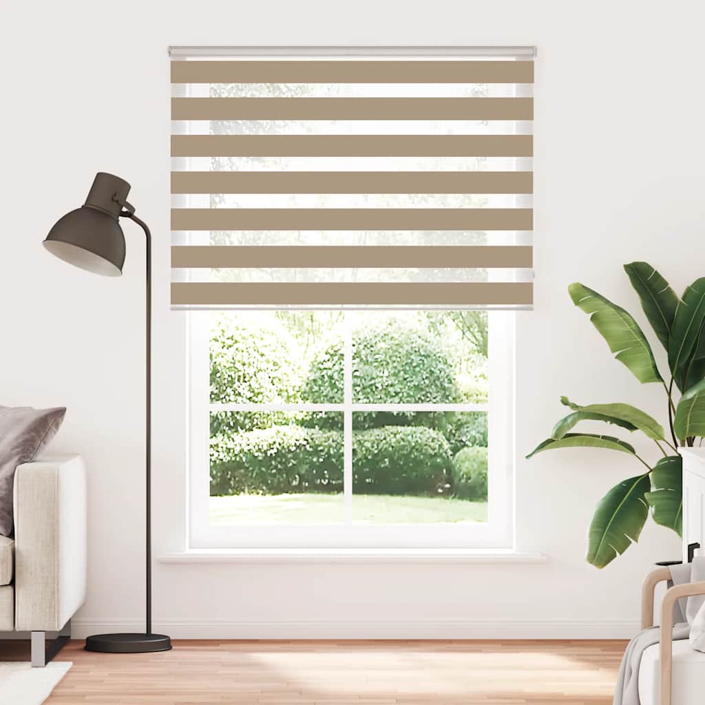 zebragardin sandbrun 160x200 cm stofbredde 155,9 cm polyester