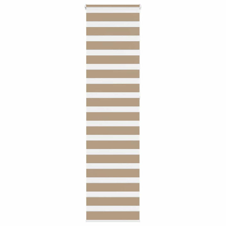 zebragardin sandbrun 65x230 cm stofbredde 60,9 cm polyester