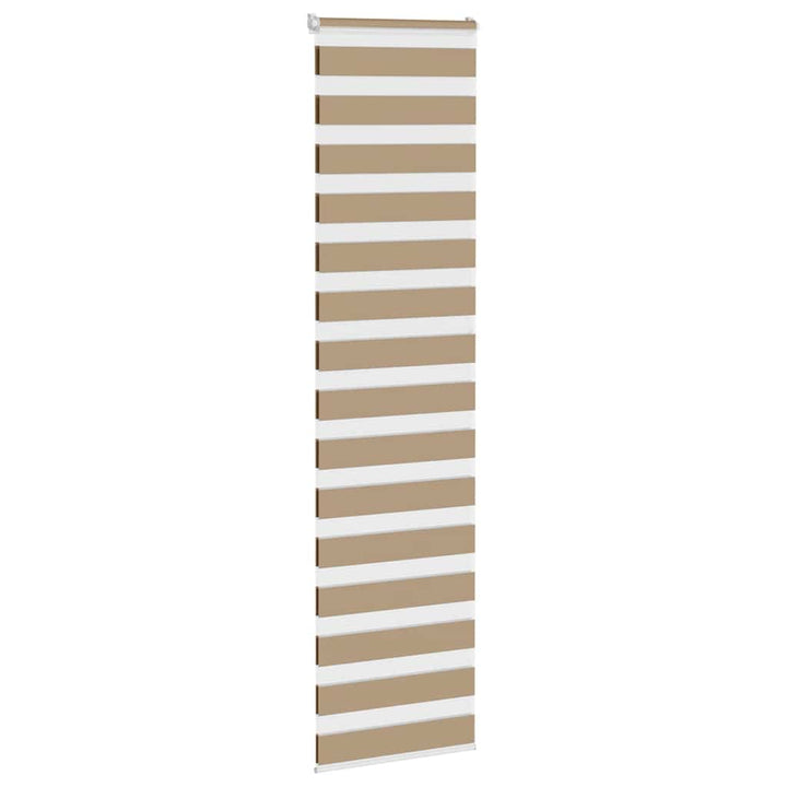 zebragardin sandbrun 65x230 cm stofbredde 60,9 cm polyester