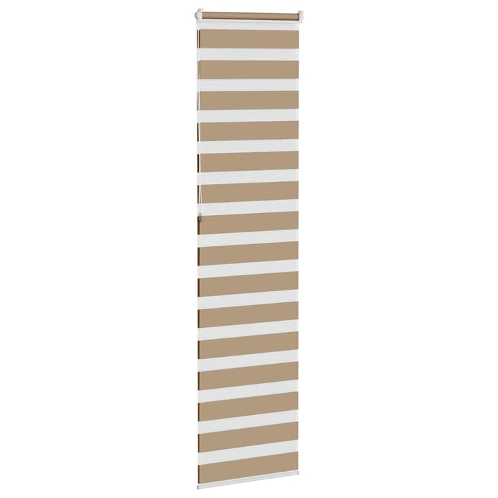 zebragardin sandbrun 65x230 cm stofbredde 60,9 cm polyester