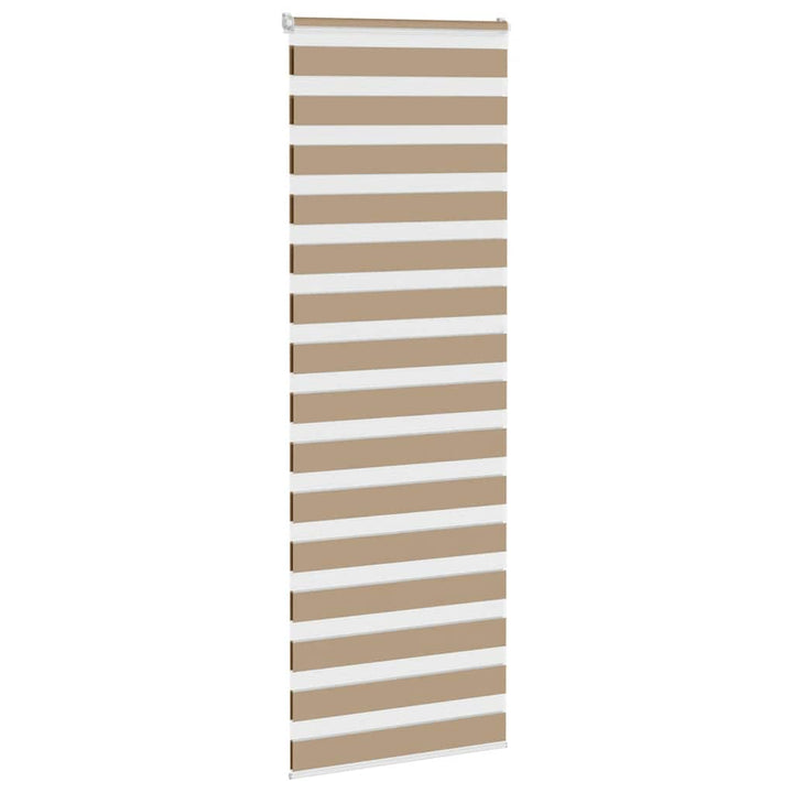 zebragardin sandbrun 80x230 cm stofbredde 75,9 cm polyester