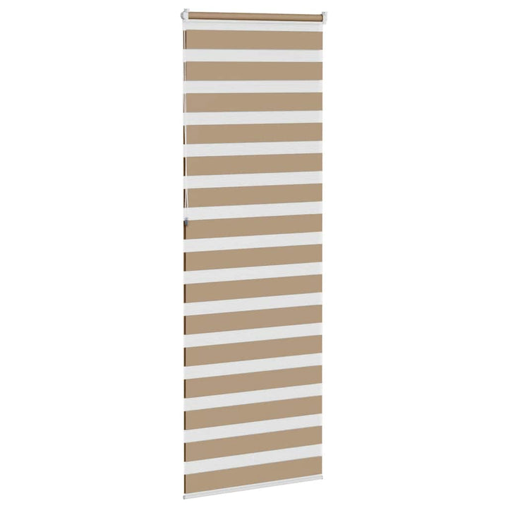 zebragardin sandbrun 80x230 cm stofbredde 75,9 cm polyester