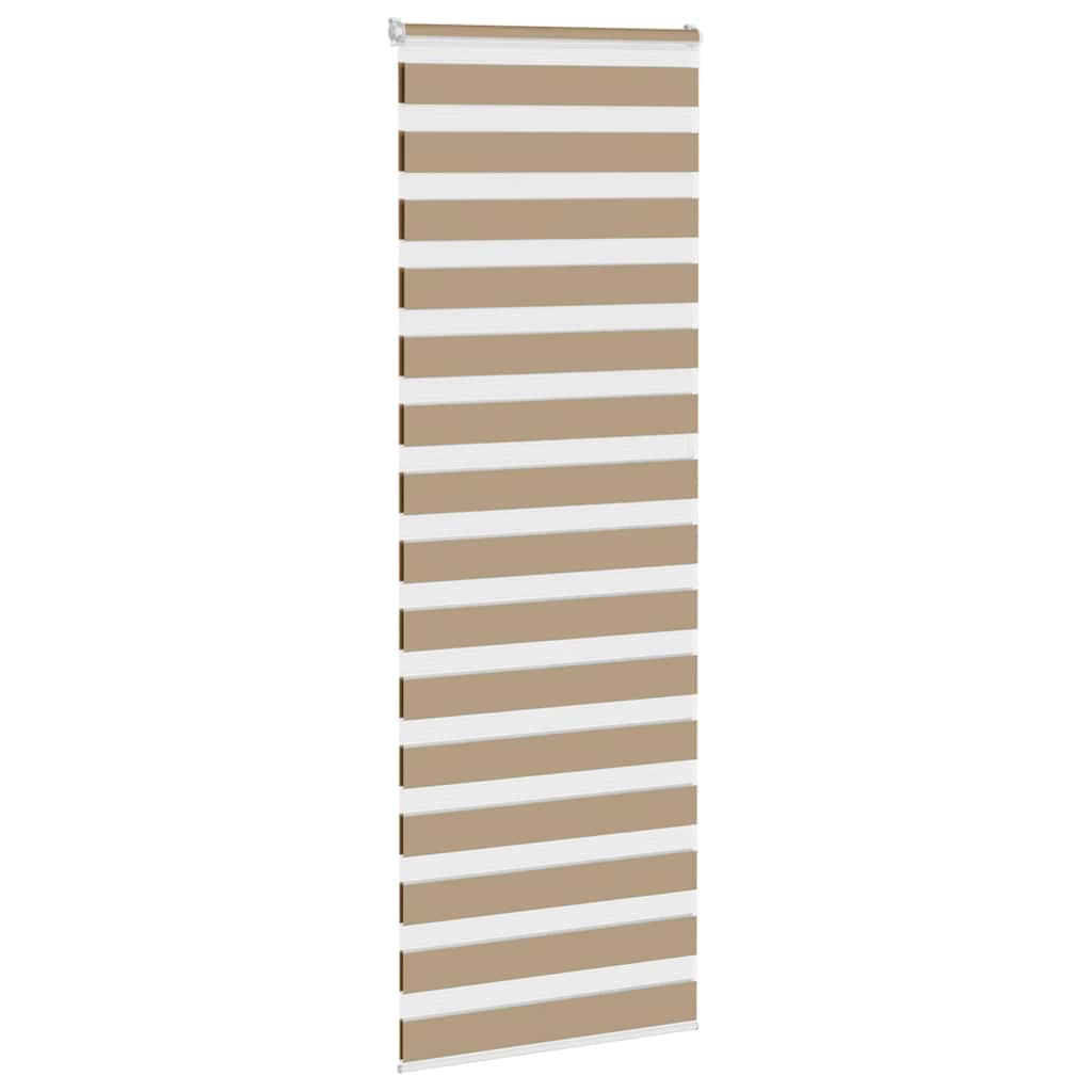 zebragardin sandbrun 85x230 cm stofbredde 80,9 cm polyester