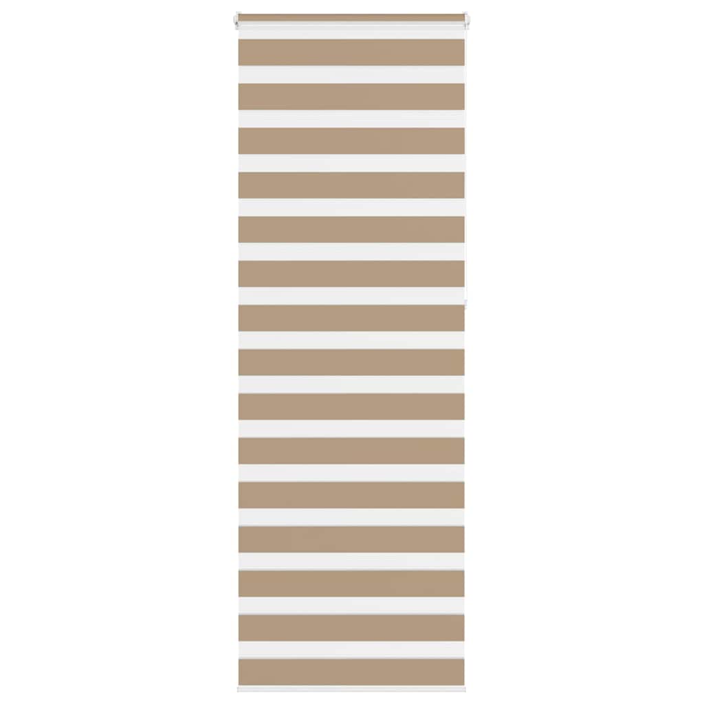 zebragardin sandbrun 90x230 cm stofbredde 85,9 cm polyester