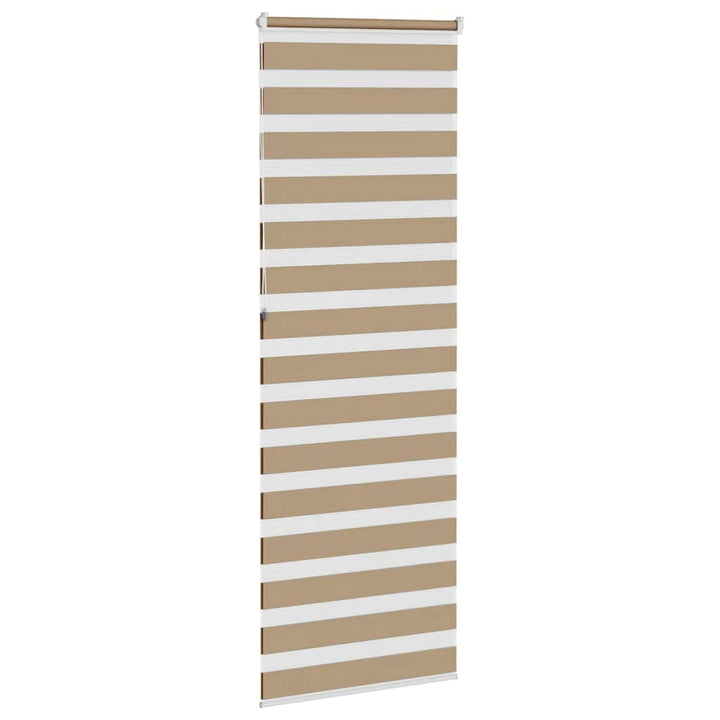 zebragardin sandbrun 90x230 cm stofbredde 85,9 cm polyester