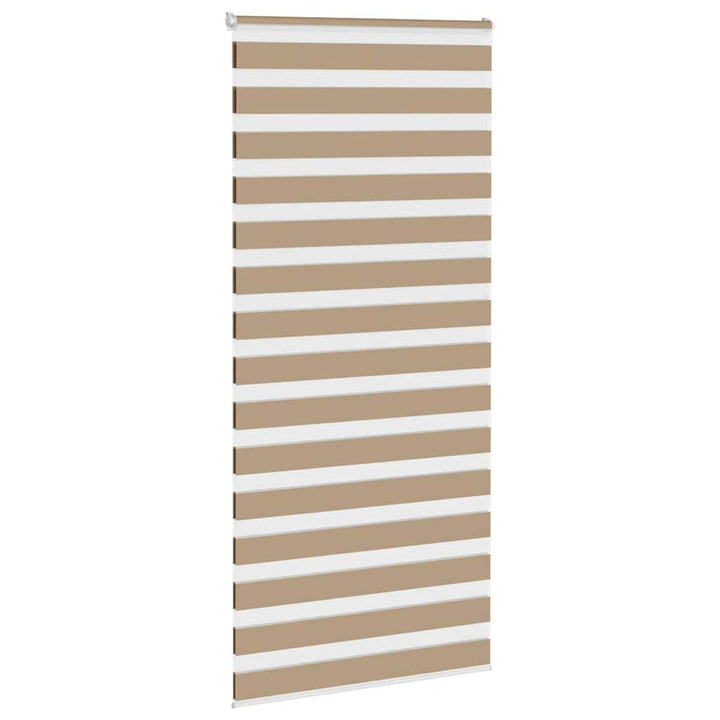 zebragardin sandbrun 100x230cm stofbredde 95,9 cm polyester