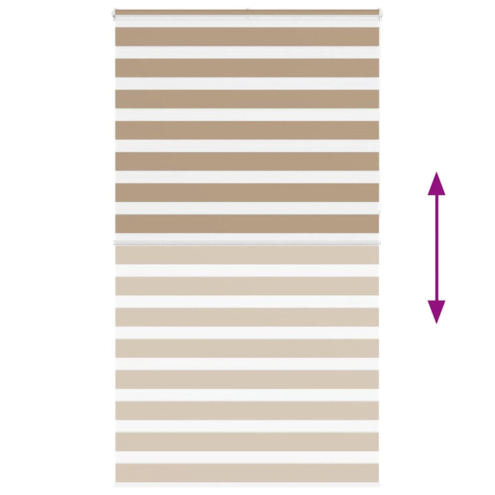 zebragardin sandbrun 120x230 cm stofbredde 115,9 cm polyester