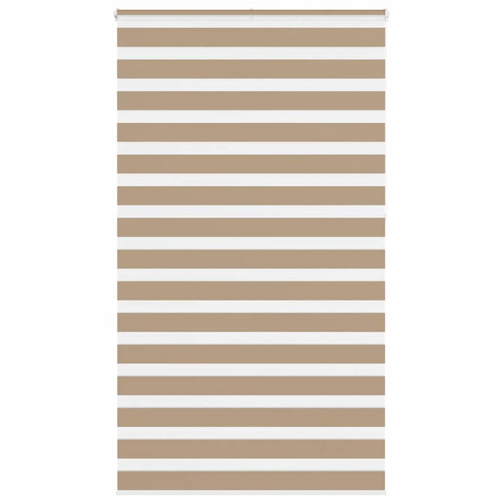 zebragardin sandbrun 135x230 cm stofbredde 130,9 cm polyester
