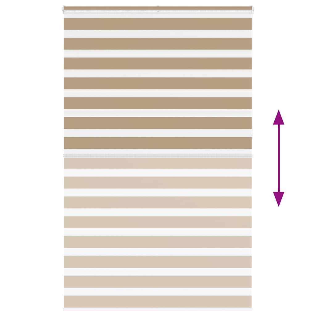 zebragardin sandbrun 150x230 cm stofbredde 145,9 cm polyester