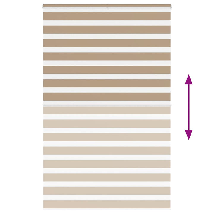 zebragardin sandbrun 150x230 cm stofbredde 145,9 cm polyester