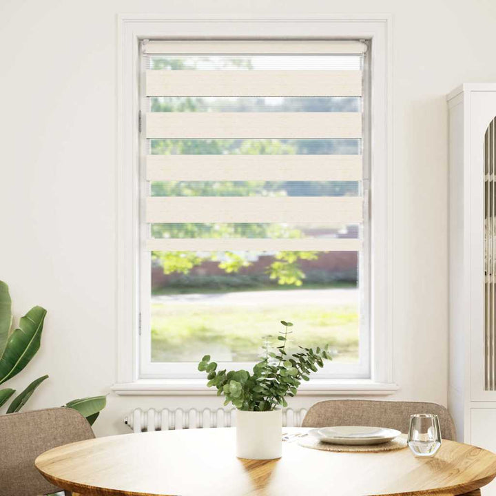 zebragardin marmorbeige 75x100 cm stofbredde 70,9 cm polyester