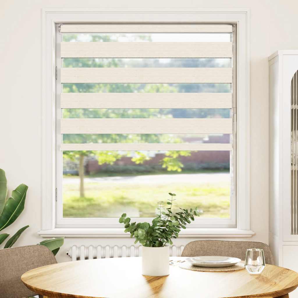 zebragardin marmorbeige 95x100 cm stofbredde 90,9 cm polyester