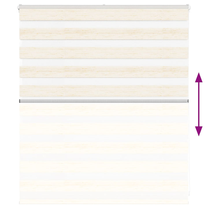 zebragardin marmorbeige 130x100 cm stofbredde 125,9cm polyester