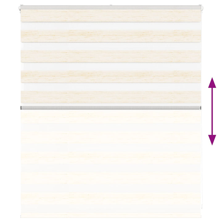 zebragardin marmorbeige 135x100 cm stofbredde 130,9cm polyester
