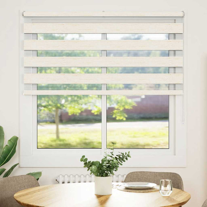 zebragardin marmorbeige 140x100 cm stofbredde 135,9cm polyester