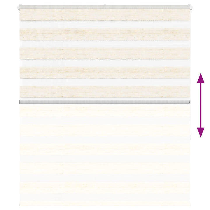zebragardin marmorbeige 135x150 cm stofbredde 130,9cm polyester