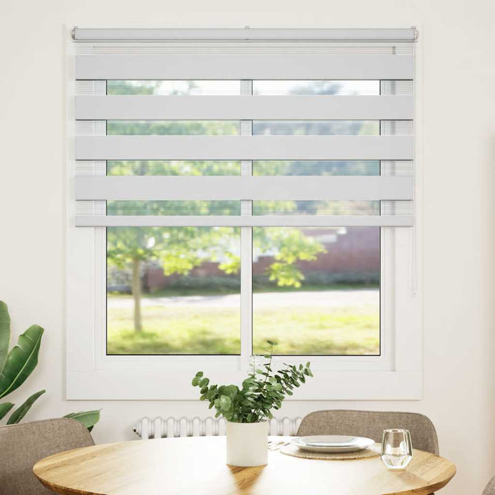 zebragardin hvid 135x150 cm stofbredde 130,9 cm polyester
