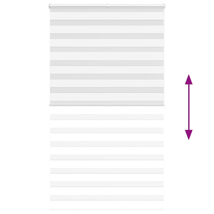 zebragardin hvid 125x200 cm stofbredde 120,9 cm polyester