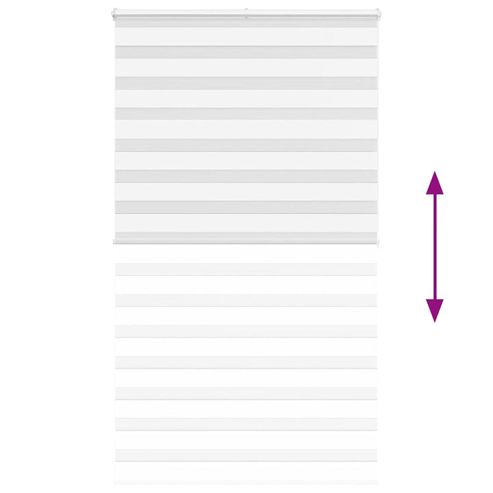 zebragardin hvid 130x200 cm stofbredde 125,9 cm polyester