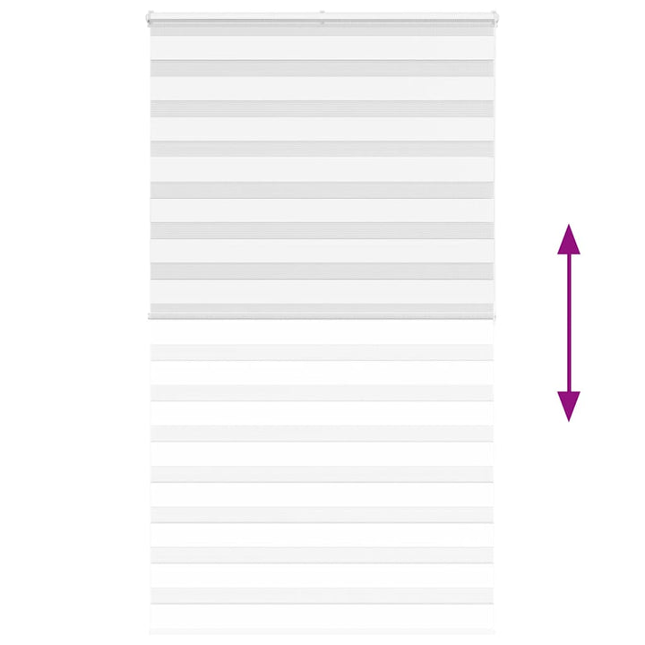 zebragardin hvid 135x200 cm stofbredde 130,9 cm polyester