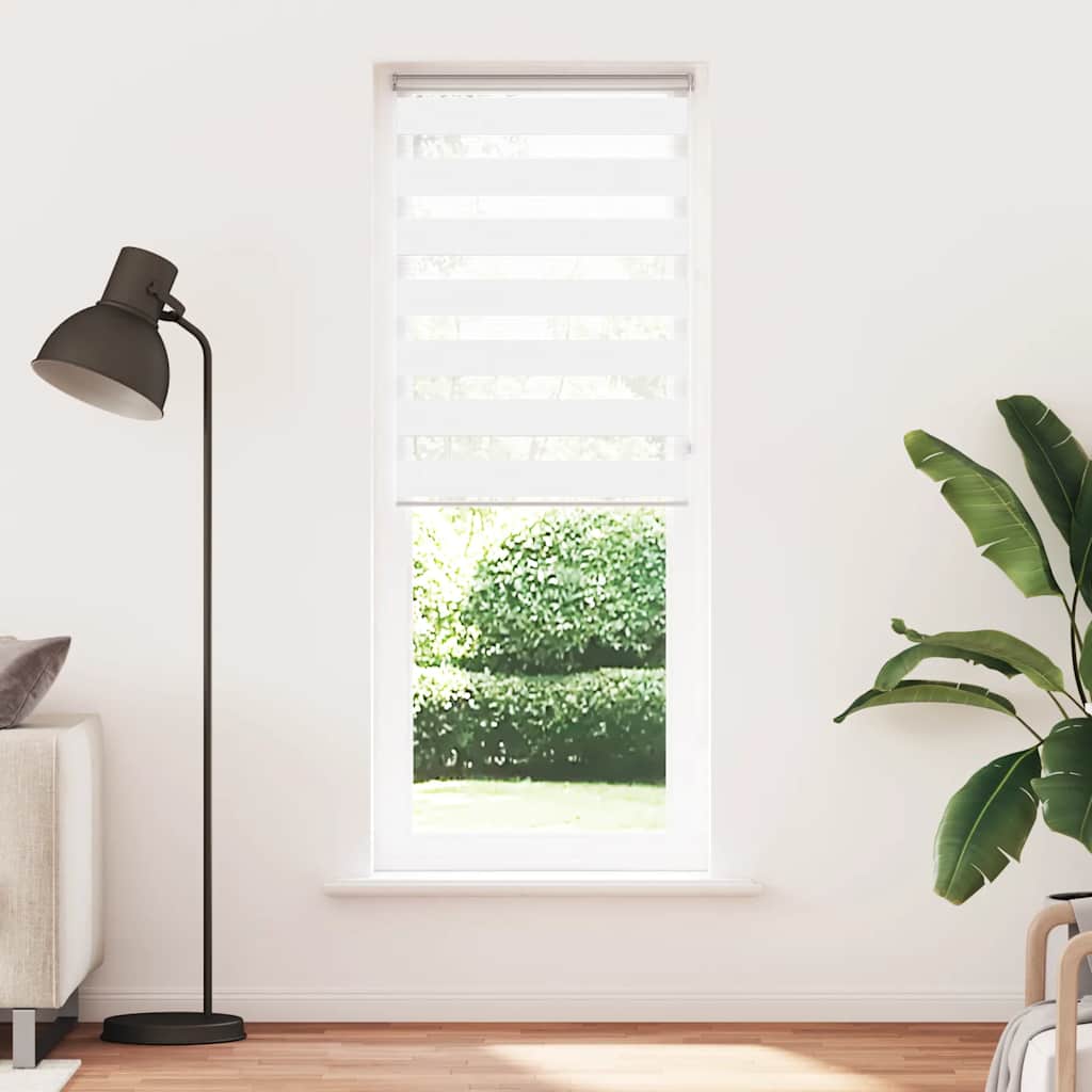 zebragardin hvid 80x230 cm stofbredde 75,9 cm polyester