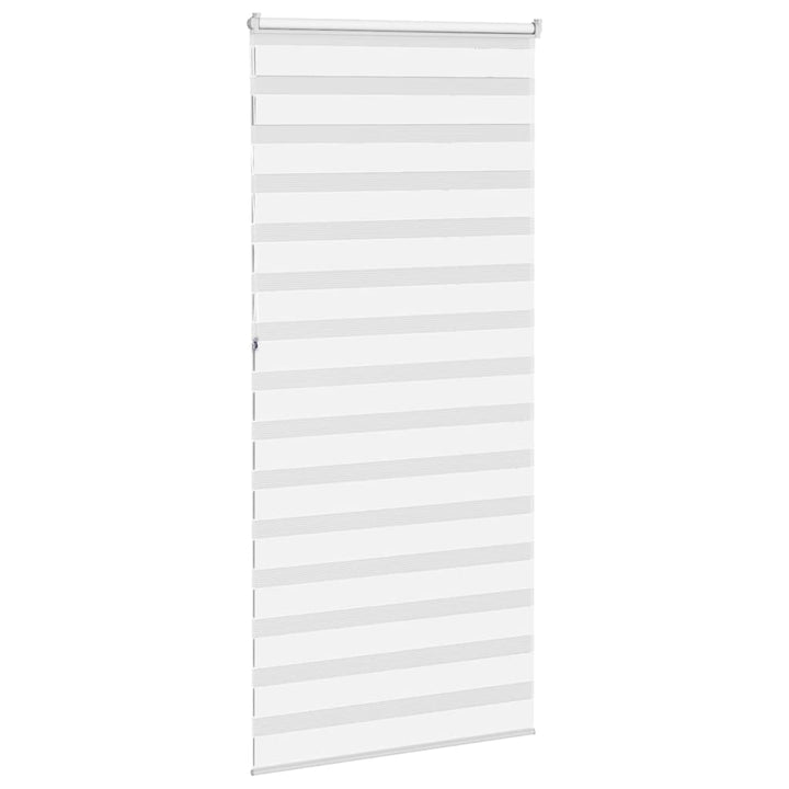 zebragardin hvid 100x230 cm stofbredde 95,9 cm polyester