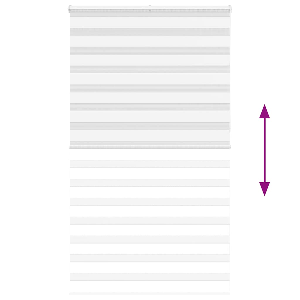 zebragardin hvid 130x230 cm stofbredde 125,9 cm polyester
