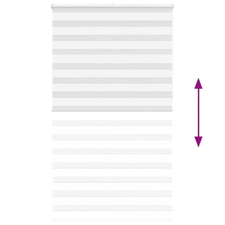 zebragardin hvid 135x230 cm stofbredde 130,9 cm polyester