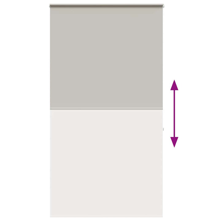 Bruserullegardin med kassette 140x240 cm Stofbredde 136 cm