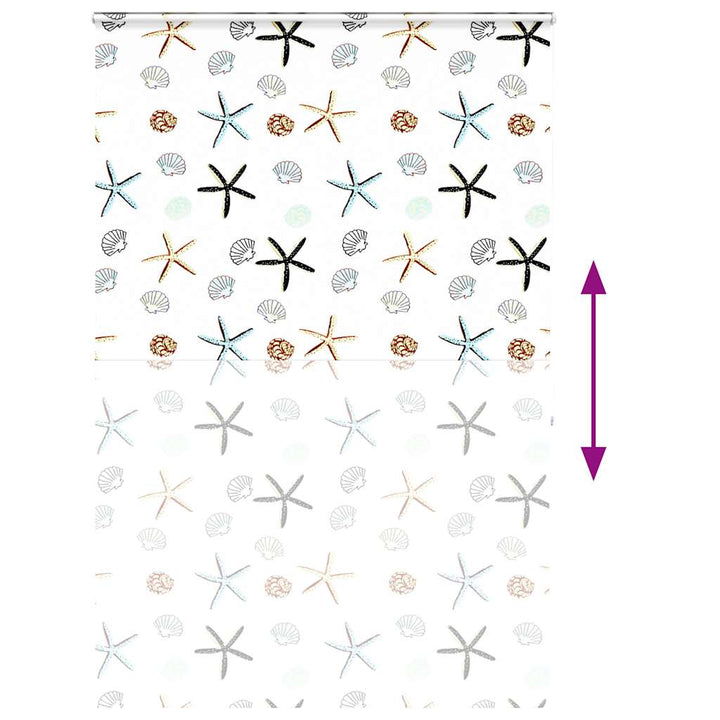 Bruserullegardin med kassette 150x240 cm Stofbredde 146 cm