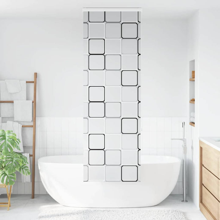 Bruserullegardin med kassette 80x240 cm Stofbredde 76 cm