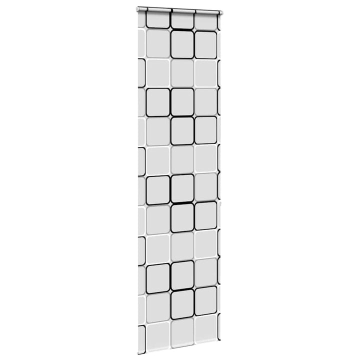 Bruserullegardin med kassette 80x240 cm Stofbredde 76 cm