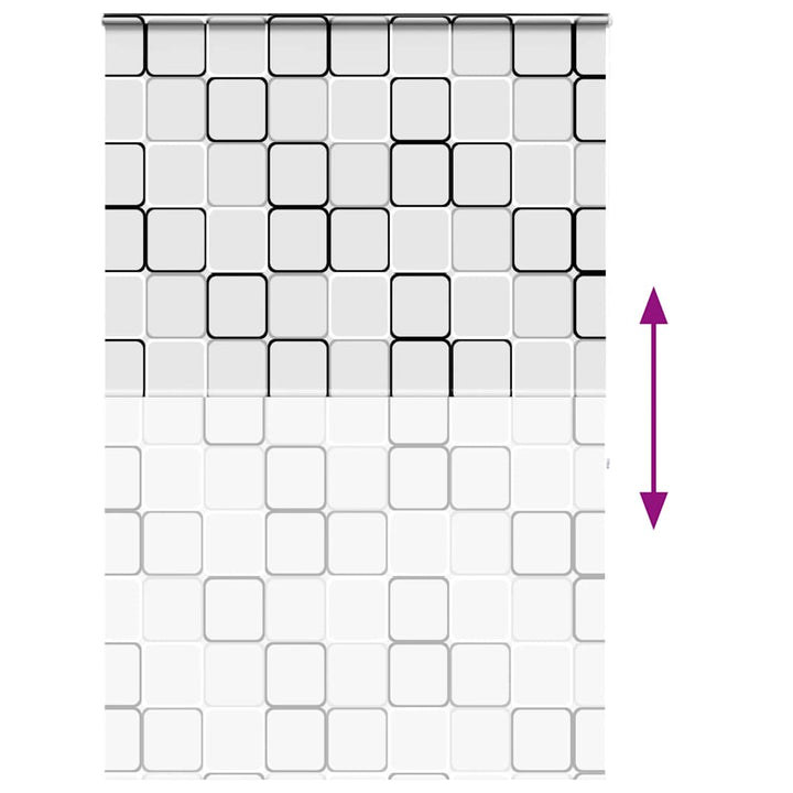 Bruserullegardin med kassette 160x240 cm Stofbredde 156 cm