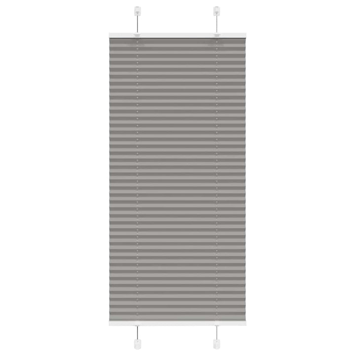 Plisségardin Antracit 55x100 cm Stofbredde 54,4 cm Polyester