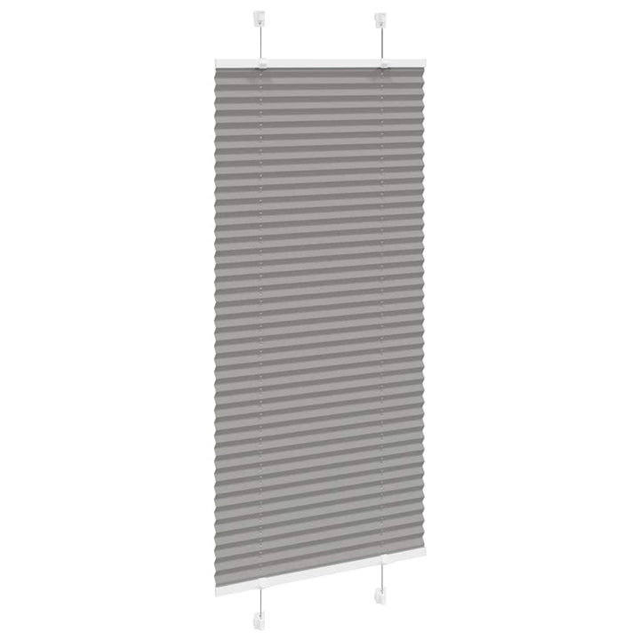 Plisségardin Antracit 55x100 cm Stofbredde 54,4 cm Polyester