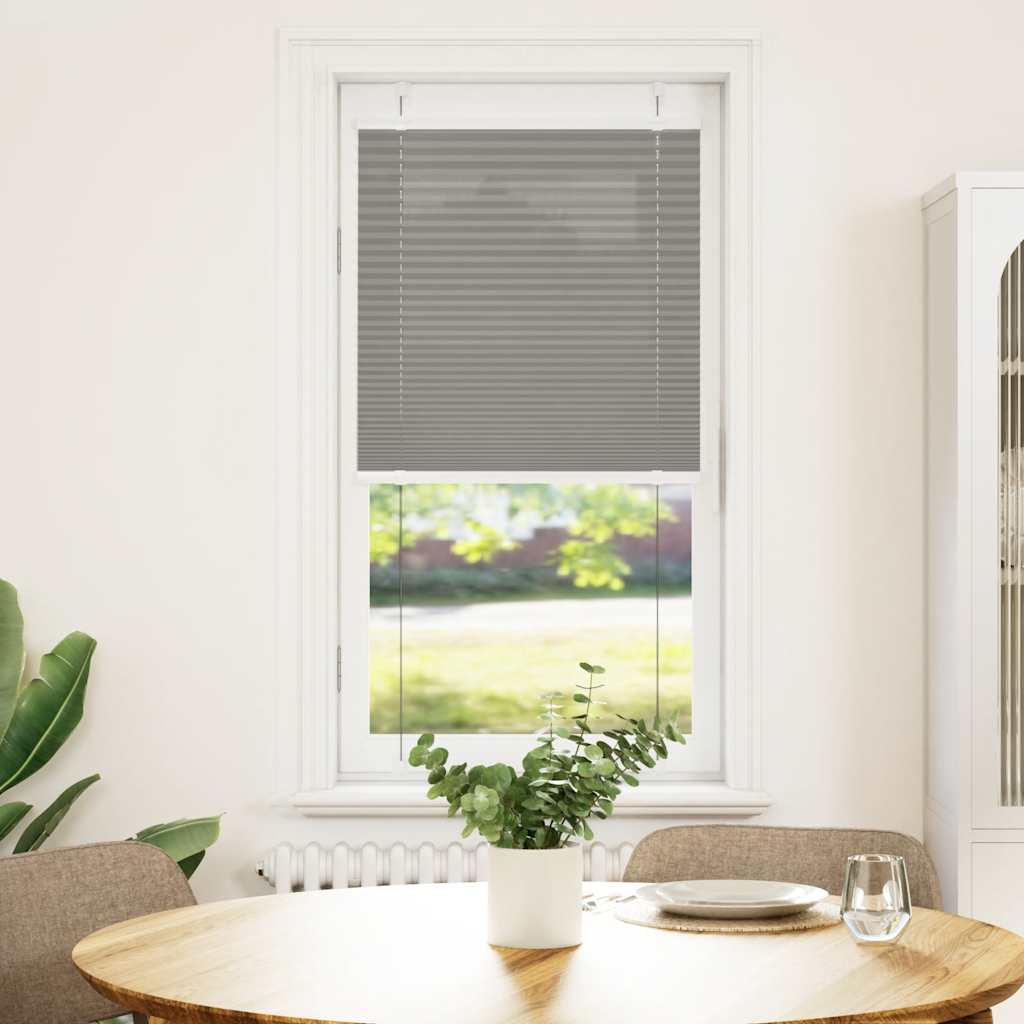 Plisségardin Antracit 65x150 cm Stofbredde 64,4 cm Polyester