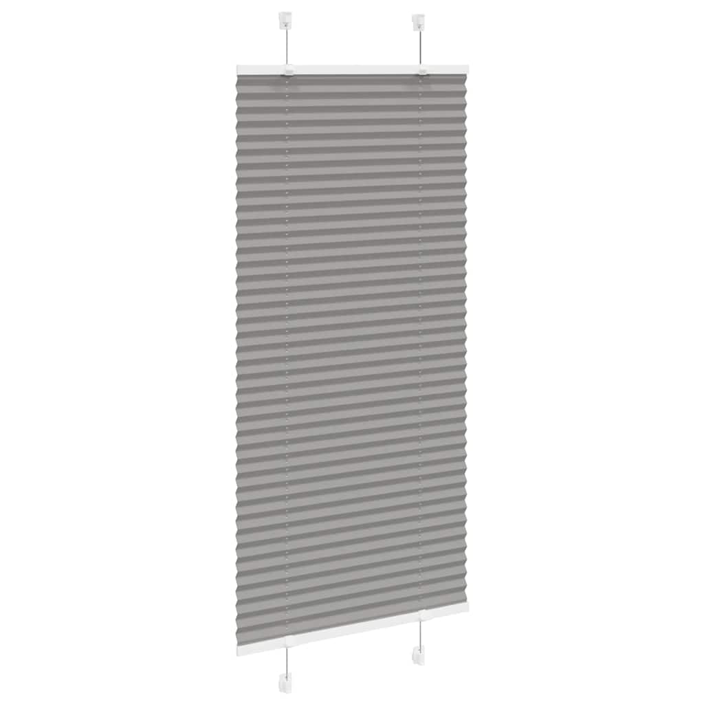 Plisségardin Antracit 65x150 cm Stofbredde 64,4 cm Polyester