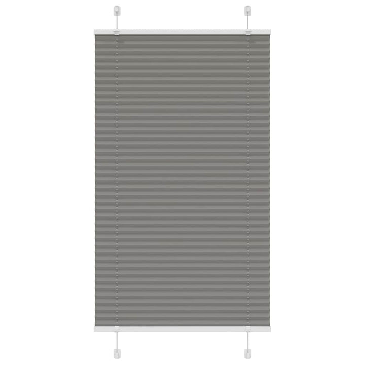 Plisségardin Antracit 80x150 cm Stofbredde 79,4 cm Polyester