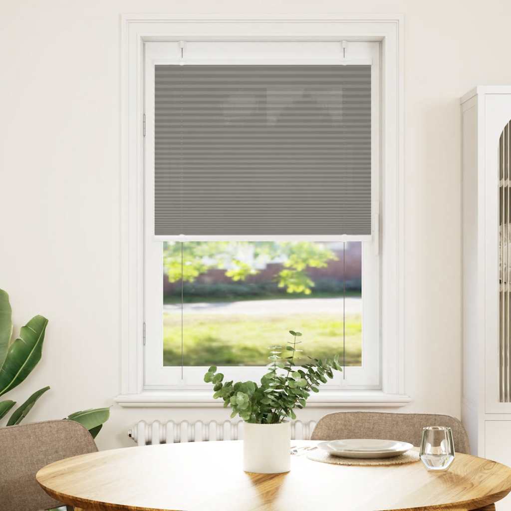 Plisségardin Antracit 80x150 cm Stofbredde 79,4 cm Polyester